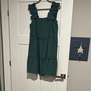 Elegant Green Midi Dress